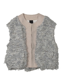 【DOMELLE/ドメル】MALHIA SILVER TWEED VEST