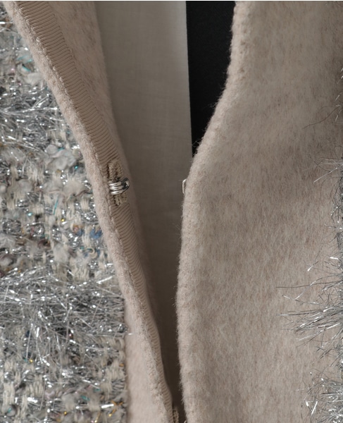 【DOMELLE/ドメル】MALHIA SILVER TWEED VEST 詳細画像 シルバー 6
