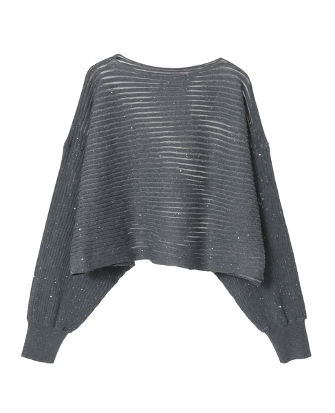 【DOMELLE/ドメル】SPANGLE KNIT 詳細画像 グレー 1