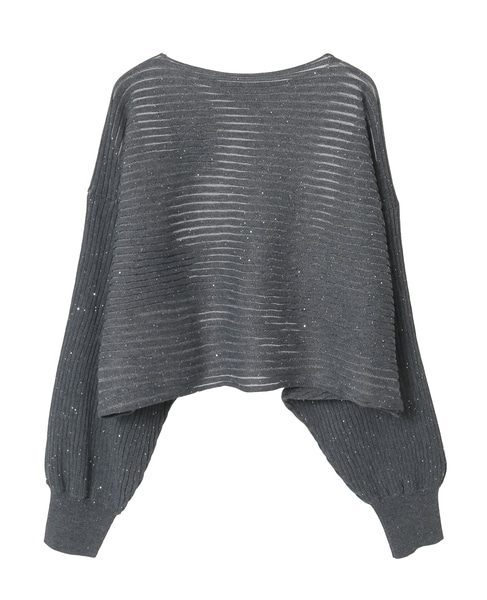 【DOMELLE/ドメル】SPANGLE KNIT 詳細画像 グレー 2