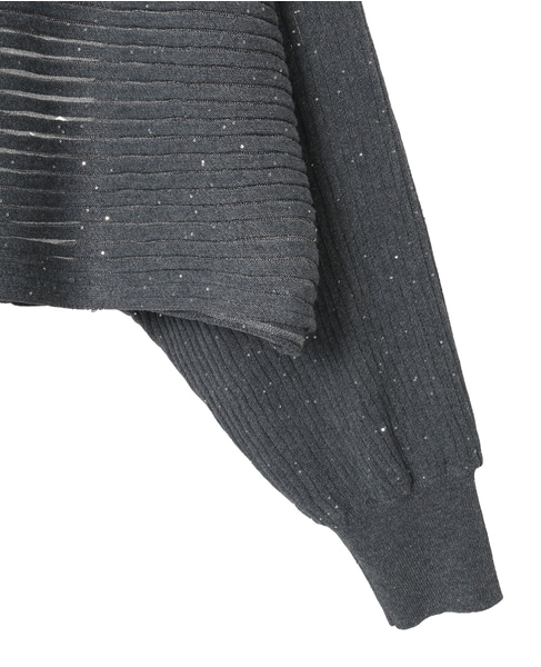 【DOMELLE/ドメル】SPANGLE KNIT 詳細画像 グレー 5