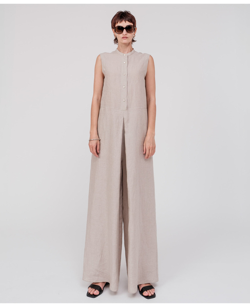 【DOMELLE/ドメル】BELGIUM LINEN JUMPSUIT 詳細画像 ベージュ 9