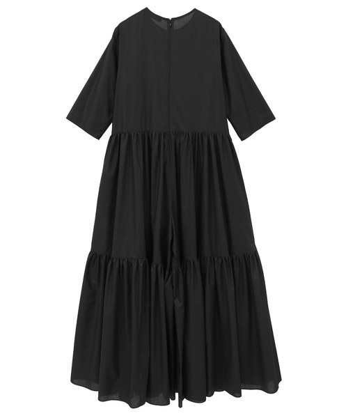 【DOMELLE/ドメル】TIERED JUMPSUIT 詳細画像 ブラック 2