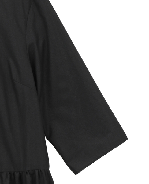 【DOMELLE/ドメル】TIERED JUMPSUIT 詳細画像 ブラック 5