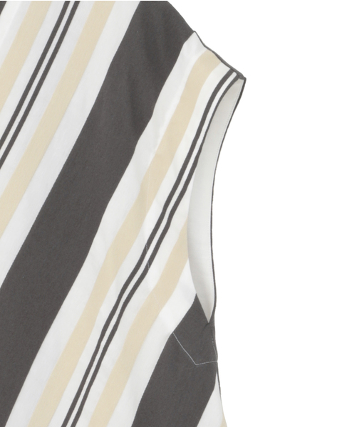 【DOMELLE/ドメル】BIG STRIPE DRESS 詳細画像 グレー 4