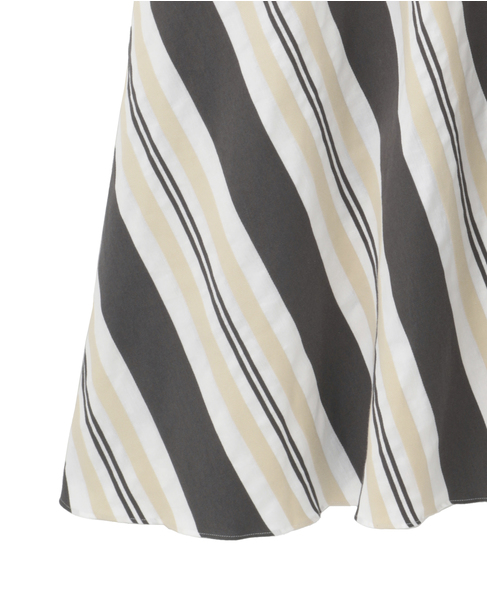 【DOMELLE/ドメル】BIG STRIPE DRESS 詳細画像 グレー 5