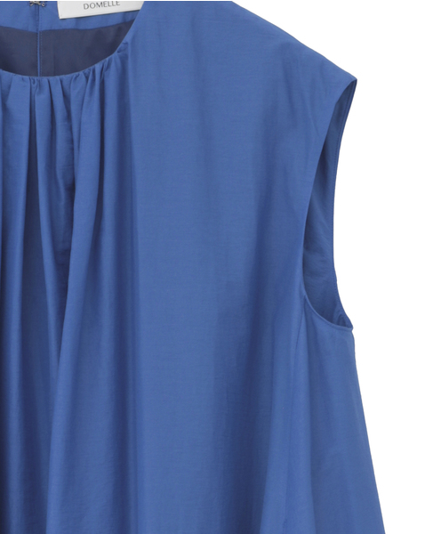 【DOMELLE/ドメル】CO/PA TAFFETA DRESS 詳細画像 ブルー 4