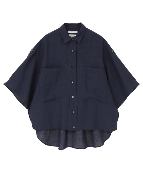【DOMELLE/ドメル】BELGIUM LINEN SHIRT 詳細画像 ネイビー 1