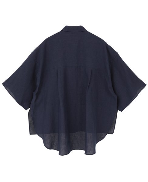 【DOMELLE/ドメル】BELGIUM LINEN SHIRT 詳細画像 ネイビー 2