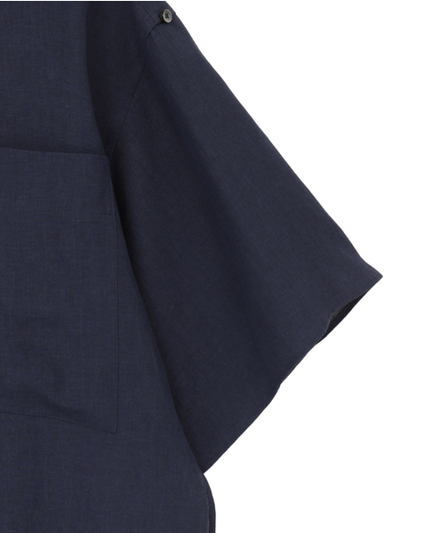 【DOMELLE/ドメル】BELGIUM LINEN SHIRT 詳細画像 ネイビー 4