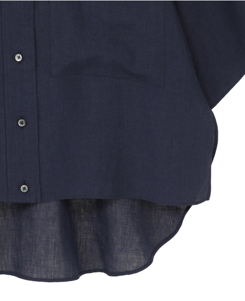 【DOMELLE/ドメル】BELGIUM LINEN SHIRT 詳細画像 ネイビー 5