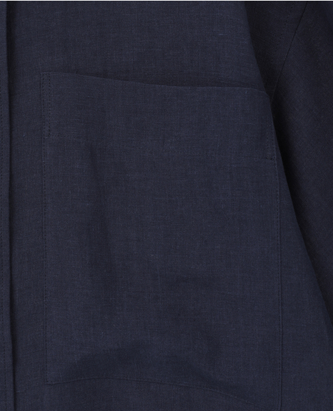 【DOMELLE/ドメル】BELGIUM LINEN SHIRT 詳細画像 ネイビー 7