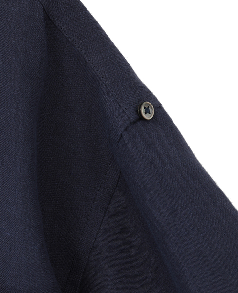 【DOMELLE/ドメル】BELGIUM LINEN SHIRT 詳細画像 ネイビー 8