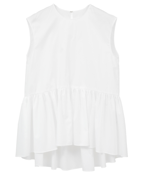 【DOMELLE/ドメル】COTTON GATHERED BLOUSE 詳細画像 ホワイト 1