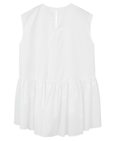 【DOMELLE/ドメル】COTTON GATHERED BLOUSE 詳細画像 ホワイト 2