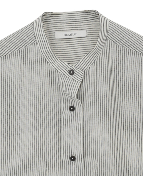 【DOMELLE/ドメル】WOOL BLEND VOIL SHIRT 詳細画像 ストライプ 3