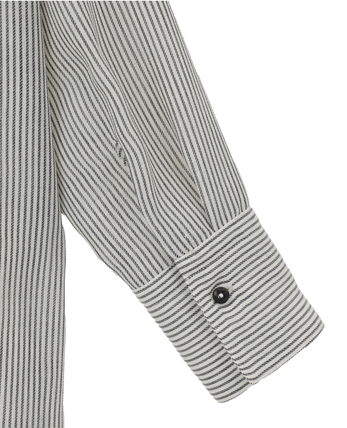 【DOMELLE/ドメル】WOOL BLEND VOIL SHIRT 詳細画像 ストライプ 5