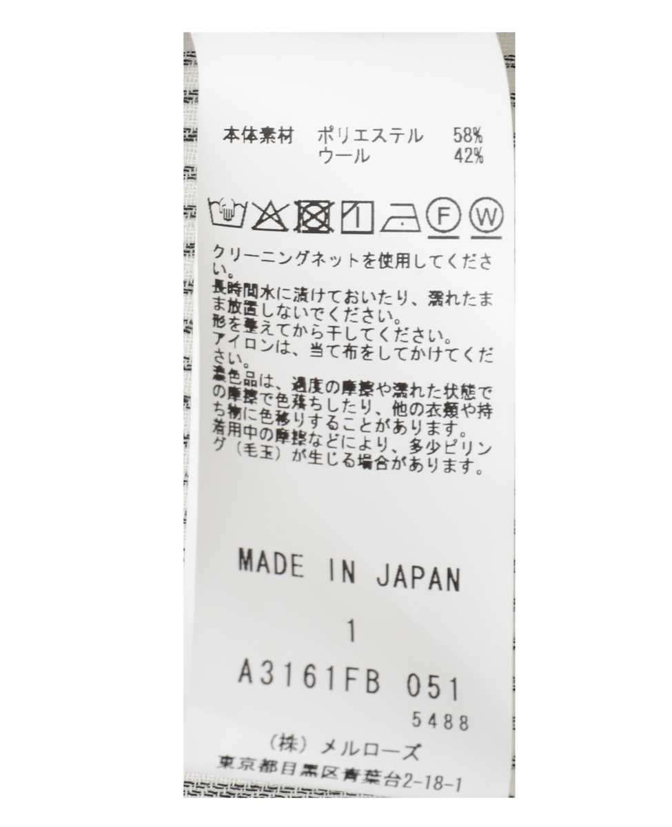 【DOMELLE/ドメル】WOOL BLEND VOIL SHIRT 詳細画像 ストライプ 6