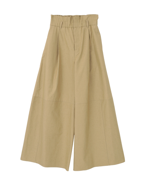 【DOMELLE/ドメル】COTTON NEP WIDE PANTS 詳細画像 ベージュ 1