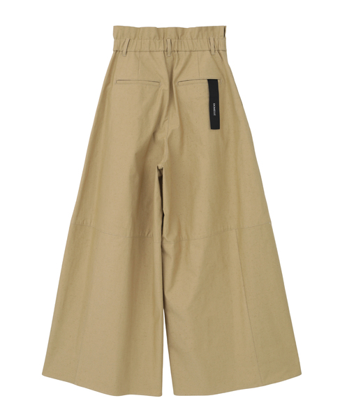 【DOMELLE/ドメル】COTTON NEP WIDE PANTS 詳細画像 ベージュ 2