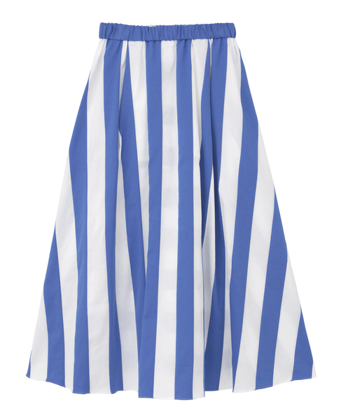 【DOMELLE/ドメル】BIG STRIPE SKIRT 詳細画像 ブルー 2