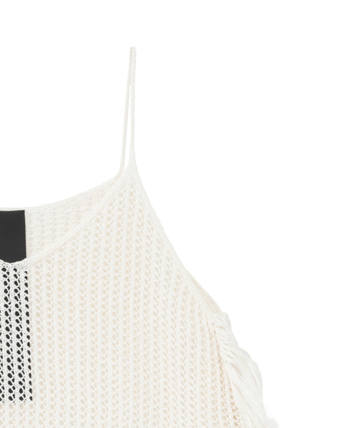 【DOMELLE/ドメル】FRINGE KNIT CAMISOLE 詳細画像 アイボリー 4