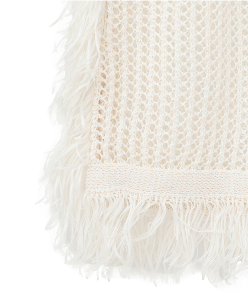 【DOMELLE/ドメル】FRINGE KNIT CAMISOLE 詳細画像 アイボリー 5