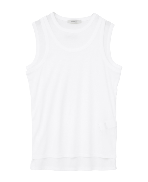 【DOMELLE/ドメル】TWIN LAYER TANKS 詳細画像 ホワイト 1