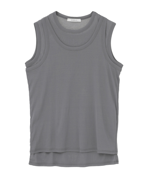 【DOMELLE/ドメル】TWIN LAYER TANKS 詳細画像 グレー 1