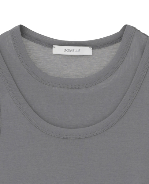 【DOMELLE/ドメル】TWIN LAYER TANKS 詳細画像 グレー 3