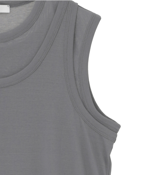 【DOMELLE/ドメル】TWIN LAYER TANKS 詳細画像 グレー 4