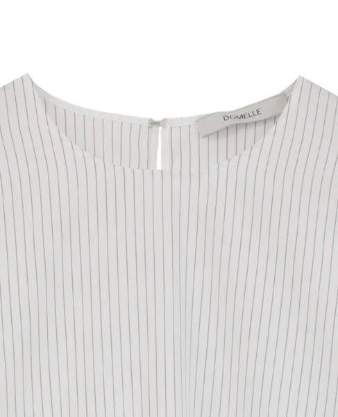 【DOMELLE/ドメル】COTTON TWILL/STRIPE BLOUSE 詳細画像 ストライプ 3