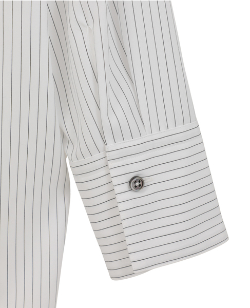 【DOMELLE/ドメル】COTTON TWILL/STRIPE BLOUSE 詳細画像 ストライプ 6