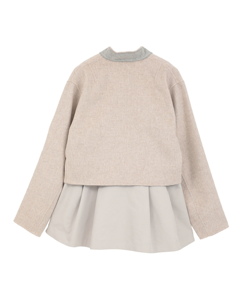 【DOMELLE/ドメル】CASHMERE BLEND REVER JACKET（一部別注カラー） 詳細画像 ベージュ 2