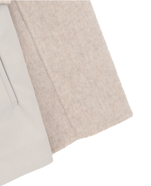 【DOMELLE/ドメル】CASHMERE BLEND REVER JACKET（一部別注カラー） 詳細画像 ベージュ 4