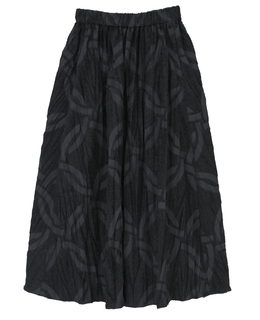【DOMELLE/ドメル】PILE JAQUARD PLEATED SKIRT