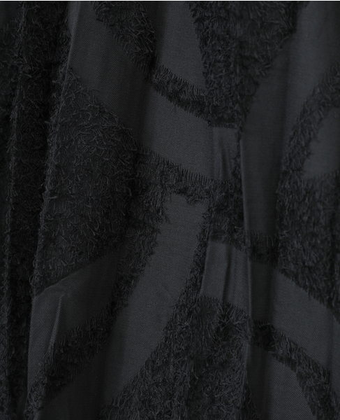 【DOMELLE/ドメル】PILE JAQUARD PLEATED SKIRT 詳細画像 ブラック 6