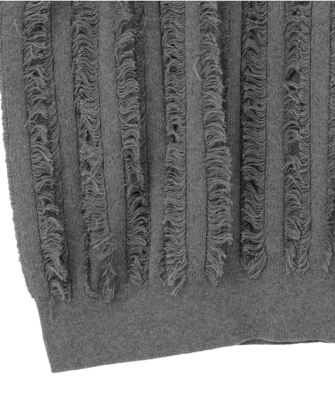 【DOMELLE/ドメル】COTTON CASHMERE KNIT VEST 詳細画像 グレー 5
