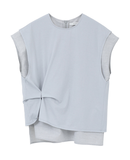 【DOMELLE/ドメル】COTTON*JERSEY LAYERED TOP