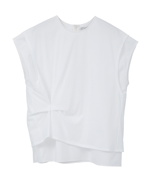 【DOMELLE/ドメル】COTTON*JERSEY LAYERED TOP 詳細画像 ホワイト 1