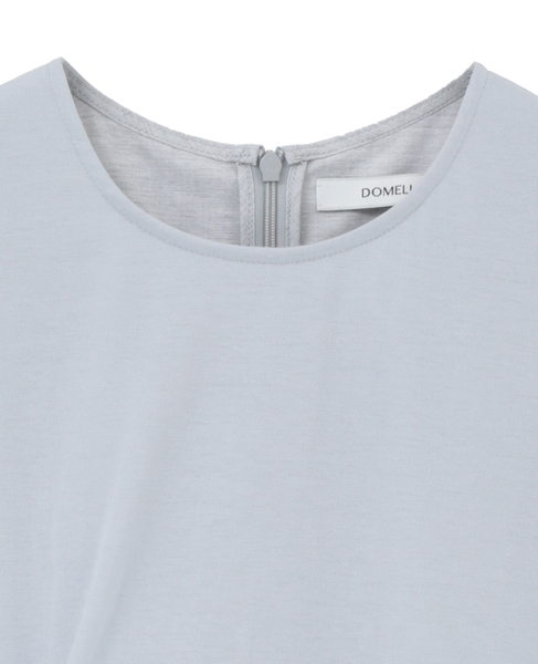 【DOMELLE/ドメル】COTTON*JERSEY LAYERED TOP 詳細画像 グレー 3