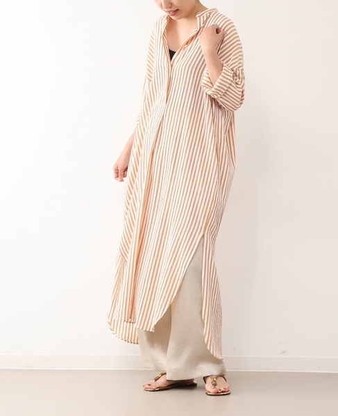 ストライプシャツワンピース 商品詳細 メルローズ公式通販 Melrose Store メルローズストア