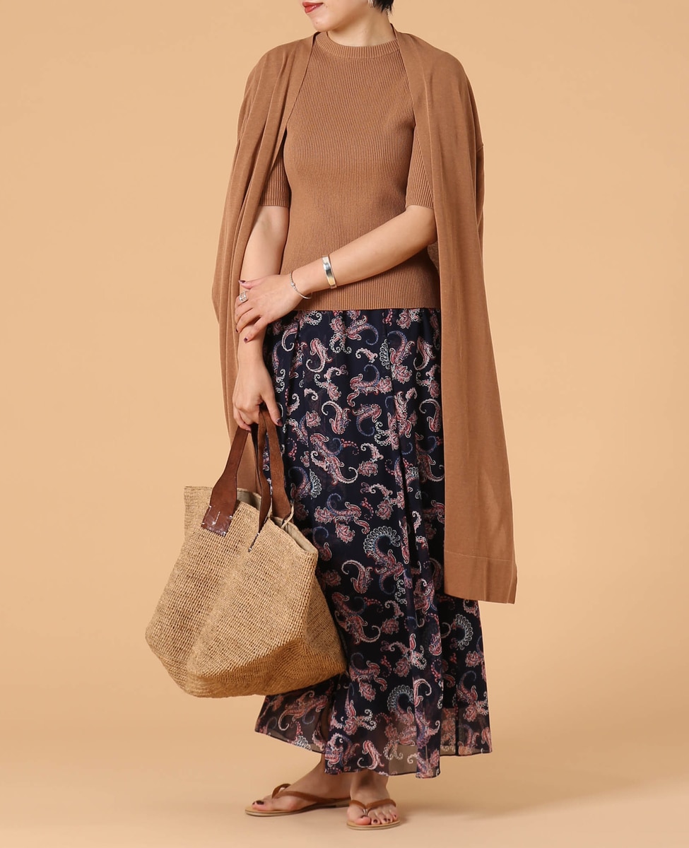 Liesse X 辺見えみり ペイズリープリント2wayスカート 商品詳細 メルローズ公式通販 Melrose Store メルローズストア