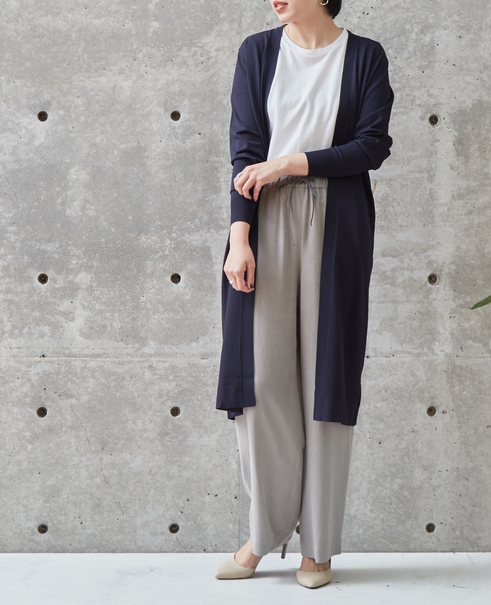 ロング丈カーディガン 商品詳細 メルローズ公式通販 Melrose Store メルローズストア