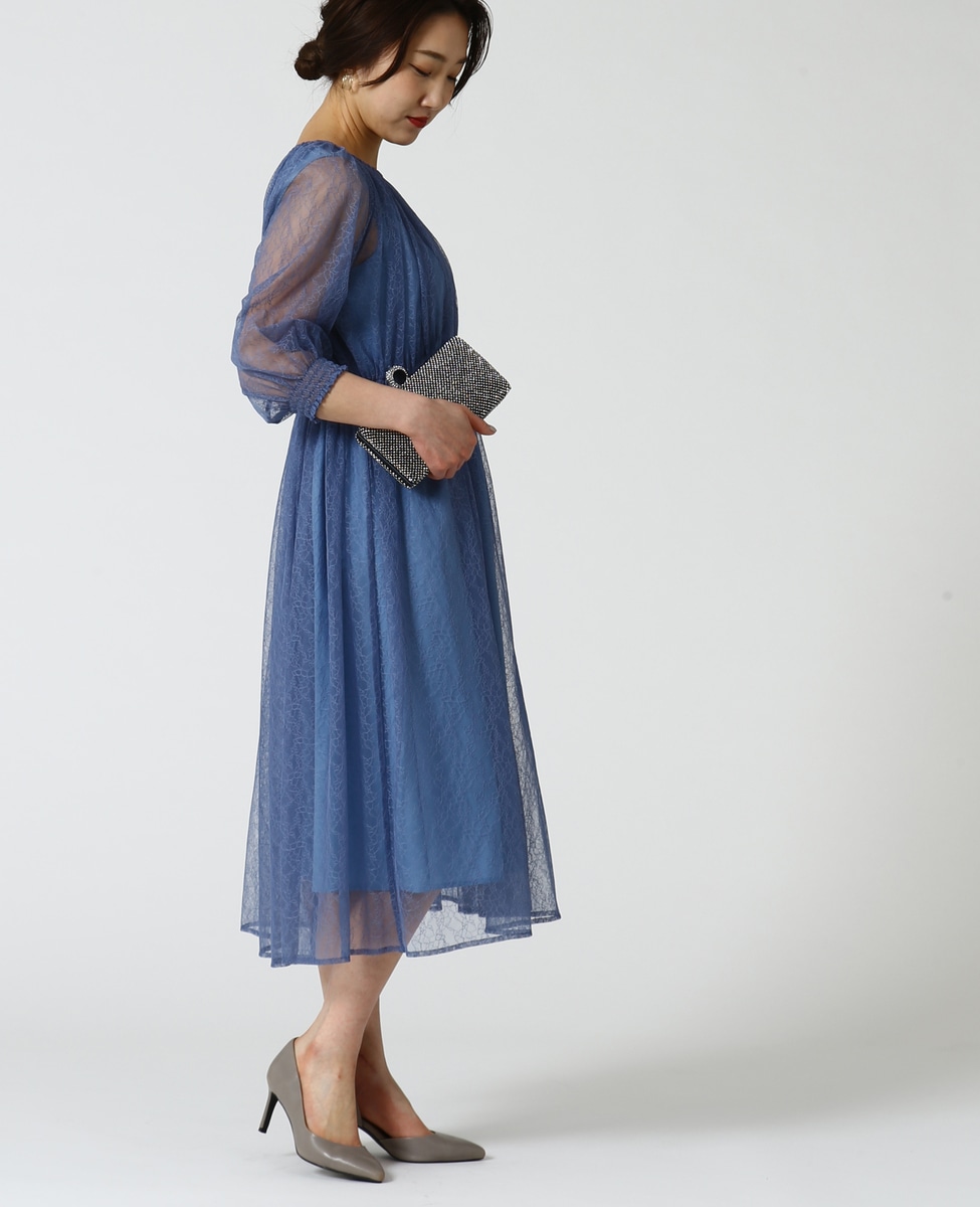 レースギャザーナロードレス 商品詳細 メルローズ公式通販 Melrose Store メルローズストア