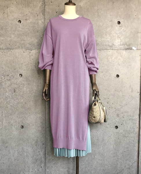 袖ボリュームニットワンピース 商品詳細 メルローズ公式通販 Melrose Store メルローズストア