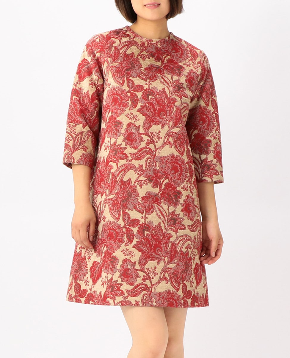 フラワージャガードチュニックワンピース 商品詳細 メルローズ公式通販 Melrose Store メルローズストア