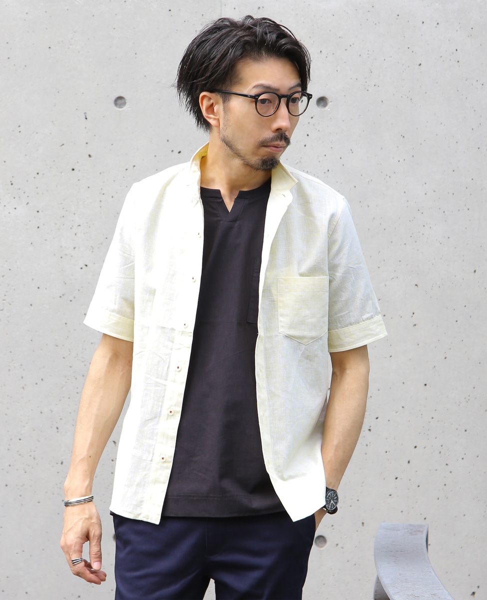 ワンピースカラー半袖シャツ 商品詳細 メルローズ公式通販 Melrose Store メルローズストア