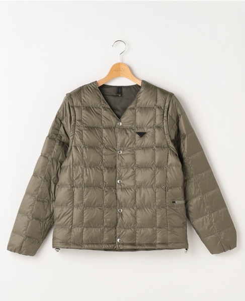 Taion Extra タイオン エクストラダウンジャケット Vネックインナーダウンベスト 半袖 長袖3way ブラック Taion Extra タイオン エクストラダウンジャケット Vネックインナーダウンベスト 半袖 長袖3way カーキ Men S Melrose Taion