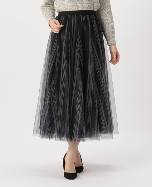 ストライプチュールスカート 商品詳細 メルローズ公式通販 Melrose Store メルローズストア